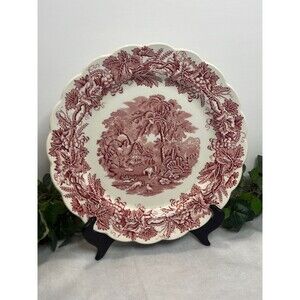 Early 20th Century Booths British Scenery Plate – Red Transfer Ware